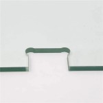 Doorlite, 79-1/2" Height, with Vienna Cutout & 8" handle Hole, 3/8" Clear Temper Glass